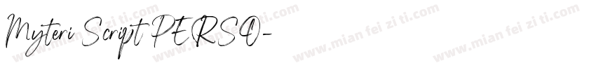 Myteri Script PERSO字体转换
